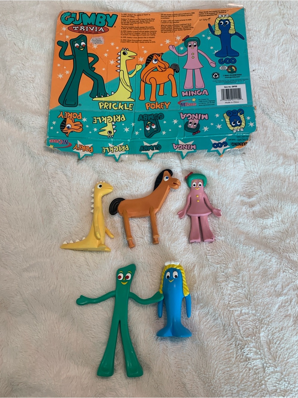 Gumby & Friends Plastic Bendable Figurines 2004